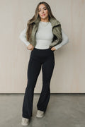 Fold Over Flare Pant