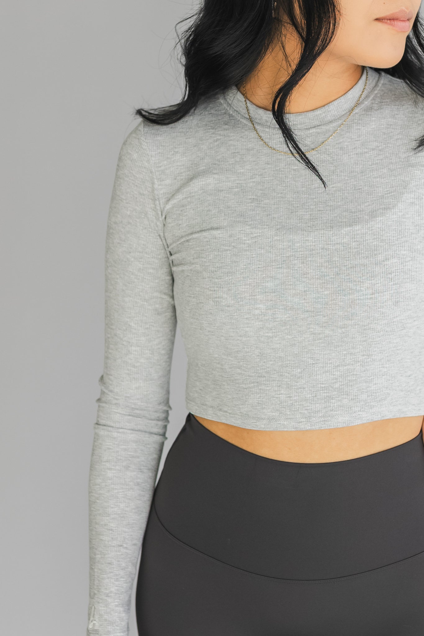 Ribbed Crew *Cropped